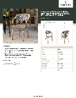 Lancaster Table & Seating 427CARTBSBWB Specsheet