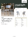 Lancaster Table & Seating 427CARTBSNVW Specsheet