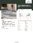 Lancaster Table & Seating 427CASLTGRY Specsheet