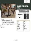 Lancaster Table & Seating 427CAU3232BK Specsheet