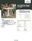 Lancaster Table & Seating 427CAU3232WH Specsheet