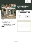 Lancaster Table & Seating 427CAU3248WH Specsheet