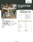 Lancaster Table & Seating 427CAU3636WH Specsheet