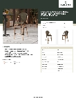 Lancaster Table & Seating 427CBSFRBSBRN Specsheet