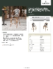 Lancaster Table & Seating 427CBSRTBSBWB Specsheet