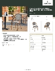 Lancaster Table & Seating 427CSFRBSBKW Specsheet