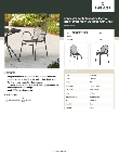 Lancaster Table & Seating 427CSMARMRFB Specsheet