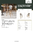Lancaster Table & Seating 427CSRTBSGYW Specsheet