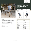 Lancaster Table & Seating 427CSRTBSNVW Specsheet