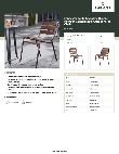 Lancaster Table & Seating 427CSSLTBRZ Specsheet