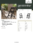 Lancaster Table & Seating 427FCRSLTBLK Specsheet
