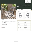 Lancaster Table & Seating 427FCRSLTGRY Specsheet