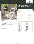 Lancaster Table & Seating 427FCRSLTWHT Specsheet