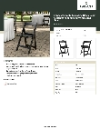 Lancaster Table & Seating 427FCRVINBLK Specsheet