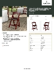 Lancaster Table & Seating 427FCRVINMAH Specsheet