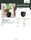 Lancaster Table & Seating 427PLNTE18BK Specsheet