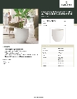 Lancaster Table & Seating 427PLNTE21WH Specsheet