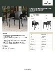 Lancaster Table & Seating 427RIOARMBK Specsheet