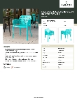 Lancaster Table & Seating 427RIOARMTL Specsheet