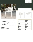 Lancaster Table & Seating 427RIOARMWH Specsheet Lancaster Table & Seating 427RIOARMWH Specsheet