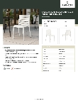 Lancaster Table & Seating 427RIOSIDEWH Specsheet
