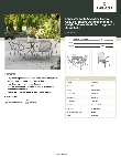 Lancaster Table & Seating 427SM3636G4A Specsheet