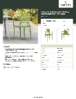 Lancaster Table & Seating 427SOLARMGN Specsheet