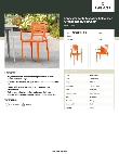 Lancaster Table & Seating 427SOLARMOG Specsheet