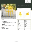 Lancaster Table & Seating 427SOLARMYL Specsheet Lancaster Table & Seating 427SOLARMYL Specsheet