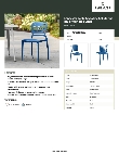 Lancaster Table & Seating 427SOLSIDEBL Specsheet