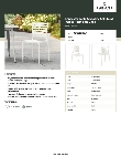 Lancaster Table & Seating 427SOLSIDEWH Specsheet