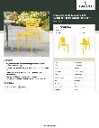 Lancaster Table & Seating 427SOLSIDEYL Specsheet Lancaster Table & Seating 427SOLSIDEYL Specsheet