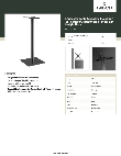 Lancaster Table & Seating 427TB1818SQB Specsheet