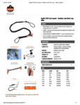 LANYARD - CARABINER LOOP - 10LBS - SPEC SHEET