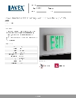 Lavex 6952SGEXIT Specsheet