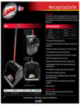 Libman 5371168 Large Dust Pan Spec Sheet Libman 5371168 Large Dust Pan Spec Sheet