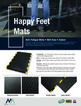 M+A Matting Happy Feet Mat Specsheet