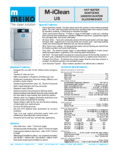 MEIKO M-iClean_US Technical Data Sheet MEIKO M-iClean_US Technical Data Sheet