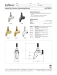 MasterTap Premium Dispensing Faucets Spec Sheet