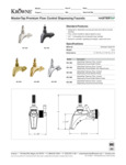 MasterTap Premium Flow Control Dispensing Faucets Spec Sheet