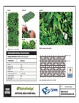 MAUI LIVING WALL - 5 PANELS Spec