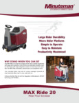 Minuteman MaxRide20 spec sheet Minuteman MaxRide20 spec sheet