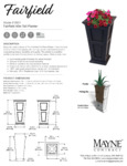 Mayne Fairfield 40 Inch Tall Planter Spec Sheet