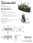 Mayne Nantucket 3ft Window Box Spec Sheet