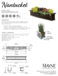 Mayne Nantucket 5ft Window Box Spec Sheet