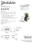 Mayne Yorkshire 2ft Window Box Spec Sheet