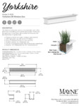 Mayne Yorkshire 6ft Wndow Box Spec Sheet