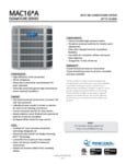 Mr. Cool Signature AC Condenser Spec Sheet Mr. Cool Signature AC Condenser Spec Sheet