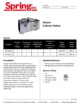 MCS Mobile Culinary Station Spec Sheet MCS Mobile Culinary Station Spec Sheet