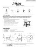 MESA_PatioChair_Spec_Sheet